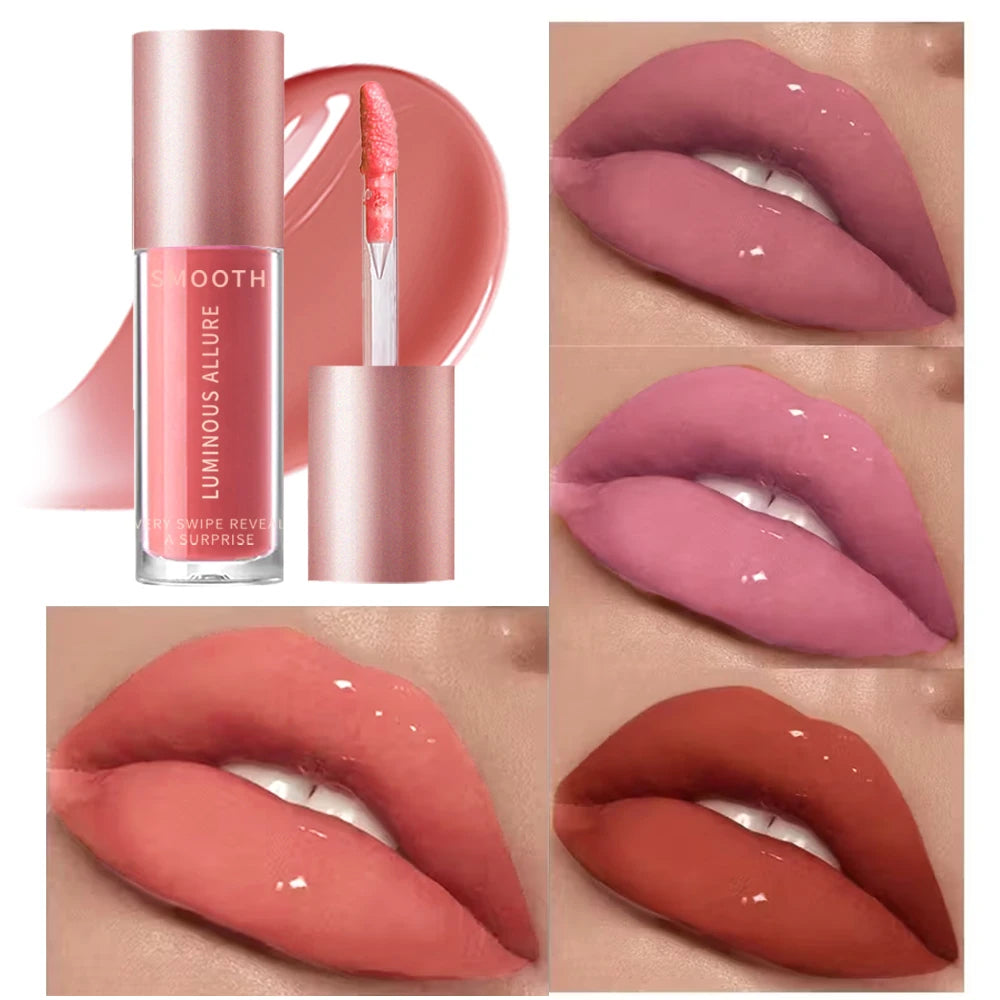 Glossy Lip Glaze 4 Colors Moisturizing Long-wear Gloss Pigment Zpaxo