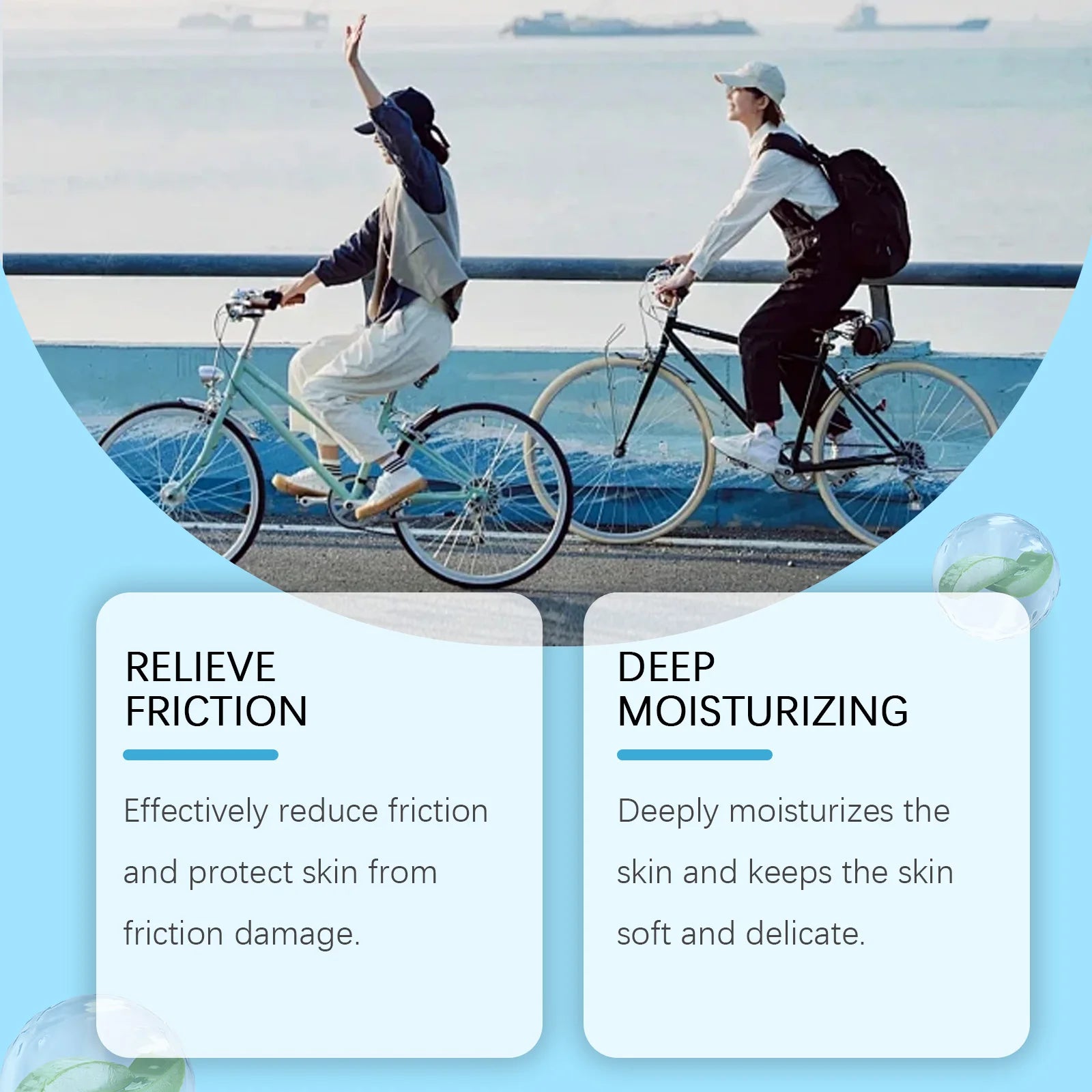 Jaysuing Thigh Smooth Anti-Friction Cream Stick Reduce Friction Reduce Inflammation for Running Cycling Anti Sweat Skin Cream Zpaxo