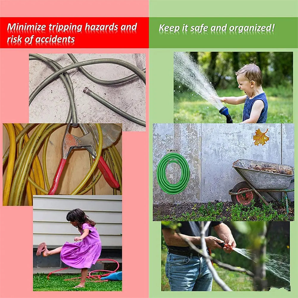 Stainless Steel Garden Hose Holder Wall Mount Water Hanger Hook