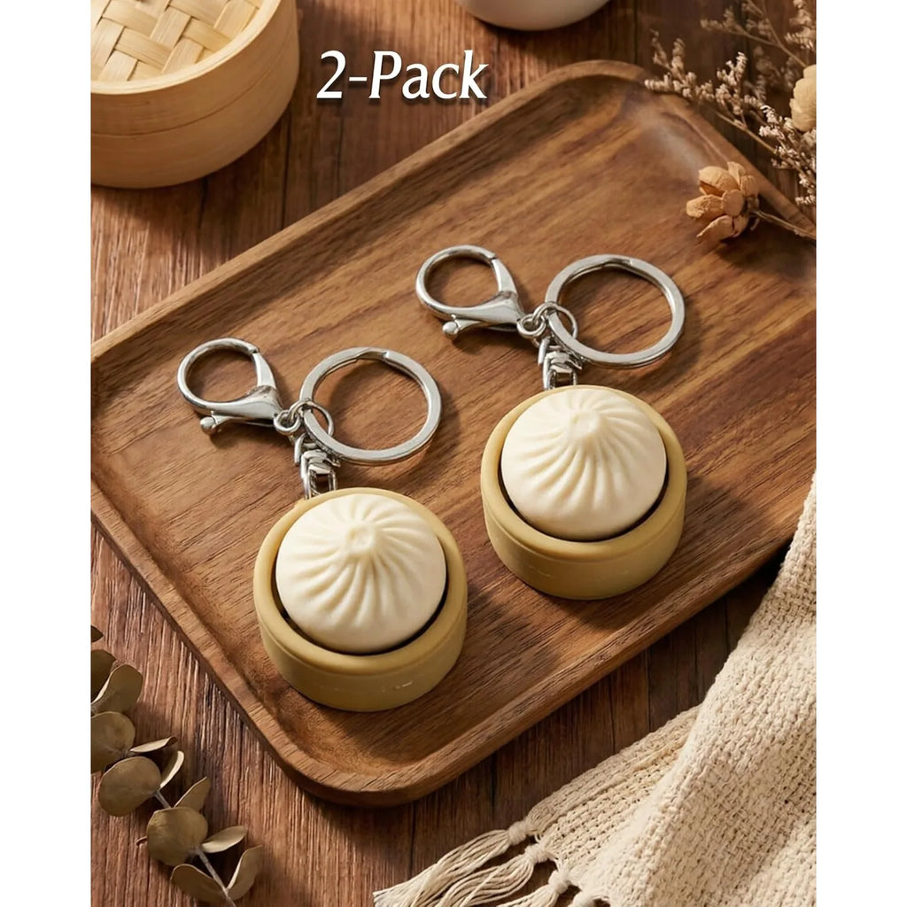 Dumpling Keyboard Fidget Portable Button Clicker Keychain Stress Zpaxo