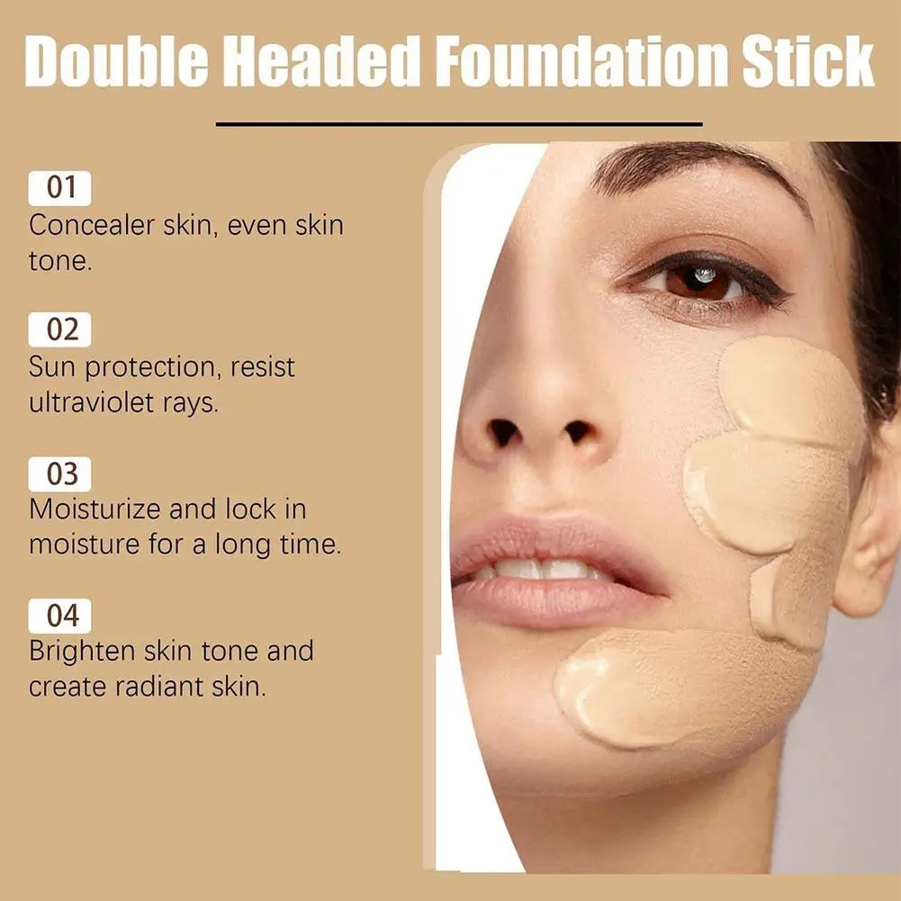 Velvet Foundation Stick – Full Coverage Concealer & Oil Control Foundation Concealer Stick Zpaxo