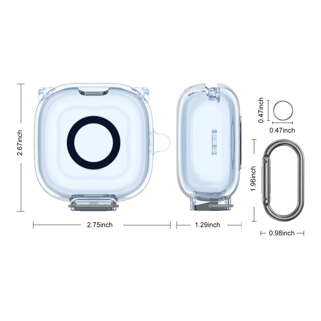 TPU Earphone Case Anker Soundcore P31i Safety Lock Carabiner Clear