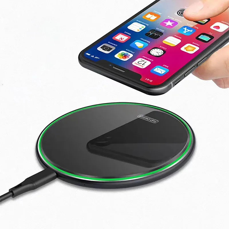 15W Wireless Charger Fast Charging for iPhone 15 14 13 X XR XS Max 8 for Samsung S10 S20 Note 10 20 Xiaomi Huawei Honor Phone Zpaxo