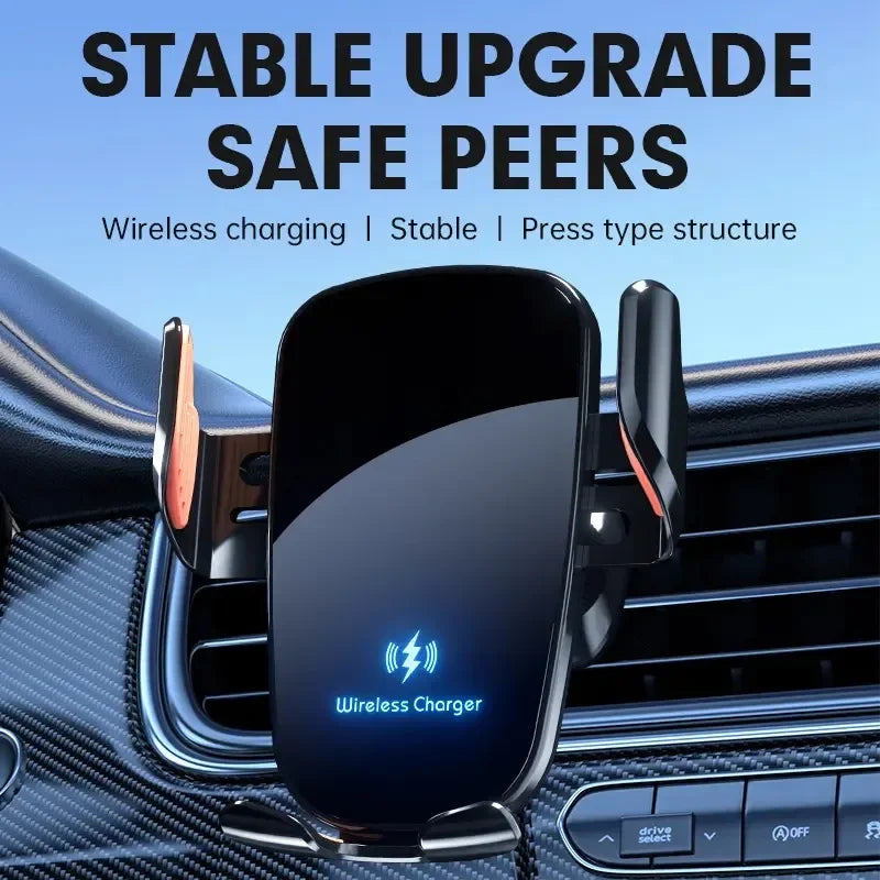 UYUXIO Fast Charging Wireless Car Charger Air Vent Phone Holder
