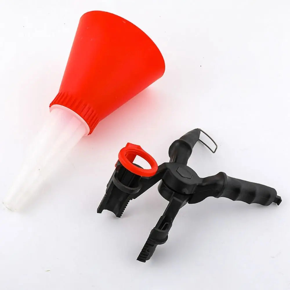 Leak-Proof Car Engine Oil Funnel Set Precision Clamp Oil Filling Kit Adjustable Bracket Car Refueling Funnel Zpaxo