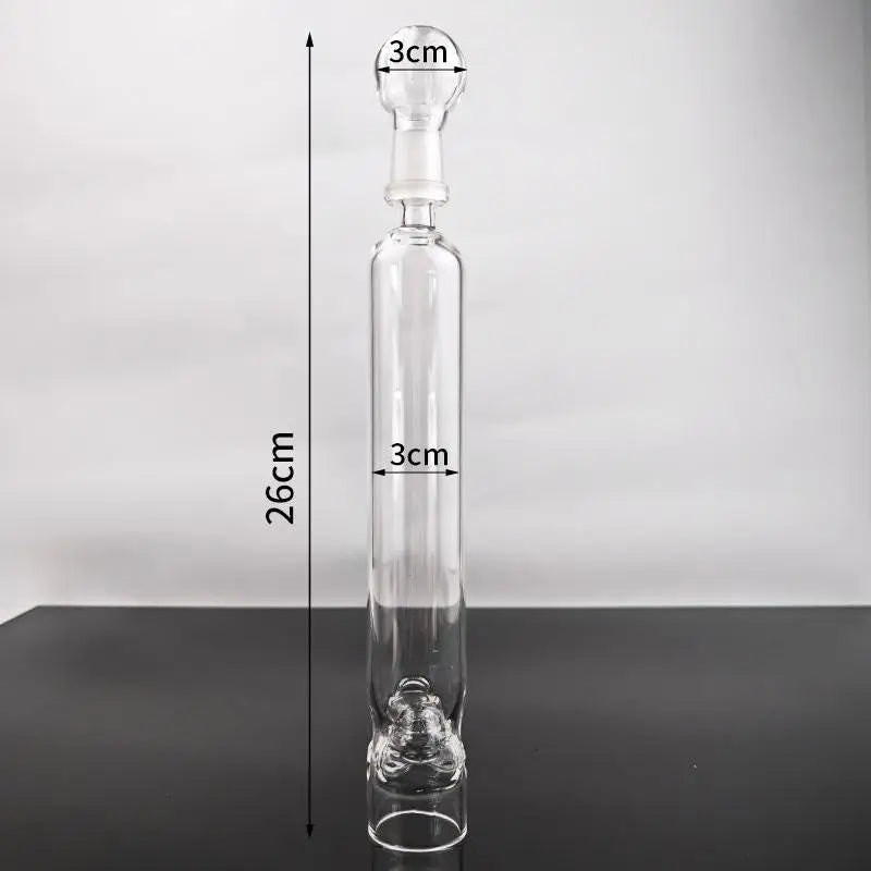 1Pcs Aroma Infusion Exquisite Chamber Base Borosilicate Glass Cigar Aromatherapy Humidors Tube 26cm Length For Conservation Zpaxo A1