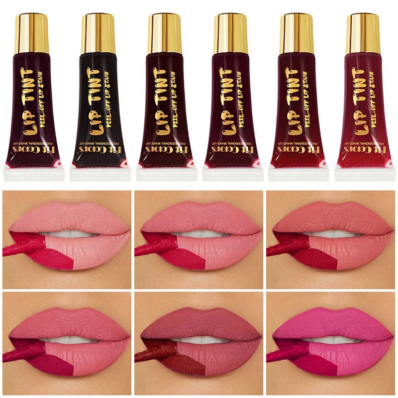 Ssxy Peel Off Lip Gloss Waterproof Long Lasting Tear-Off Liquid Lipstick Matte Lipgloss Makeup Tattoo Mask Lip Gloss Cosmetics Zpaxo
