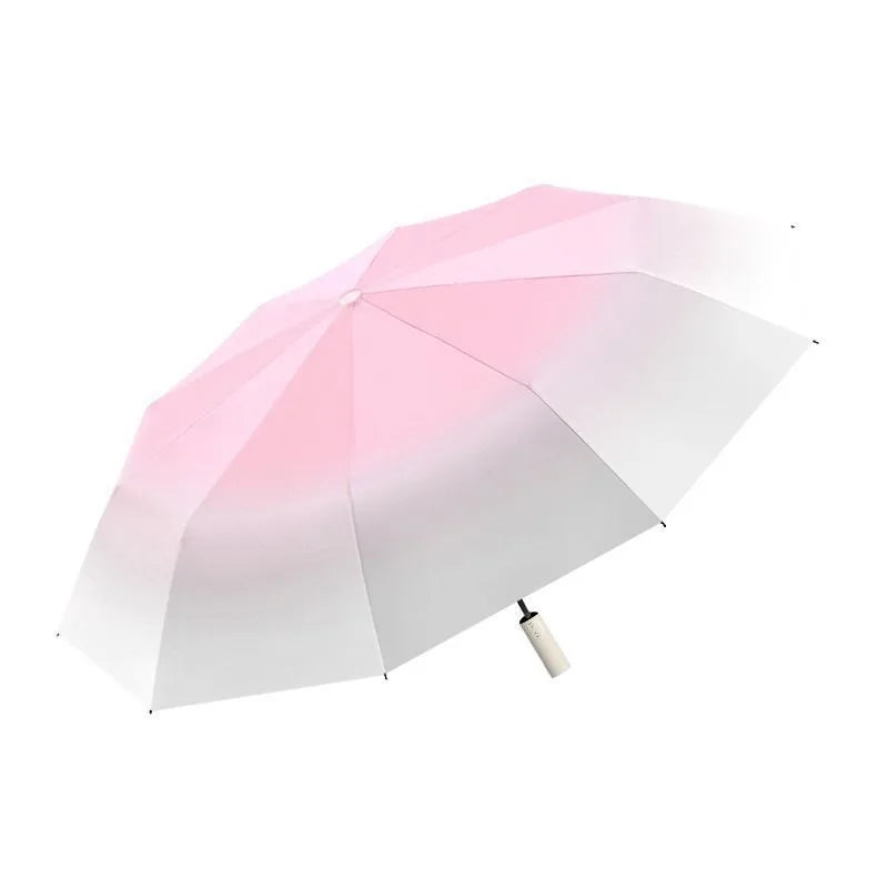 Gradient Color 24 Ribs Automatic Umbrella for Men and Women, Large Size Sun Rain Dual Use, Customizable UV Protection Zpaxo