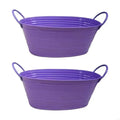 Oval Iron Planter Container Tabletop Garden Balcony Party Decoration