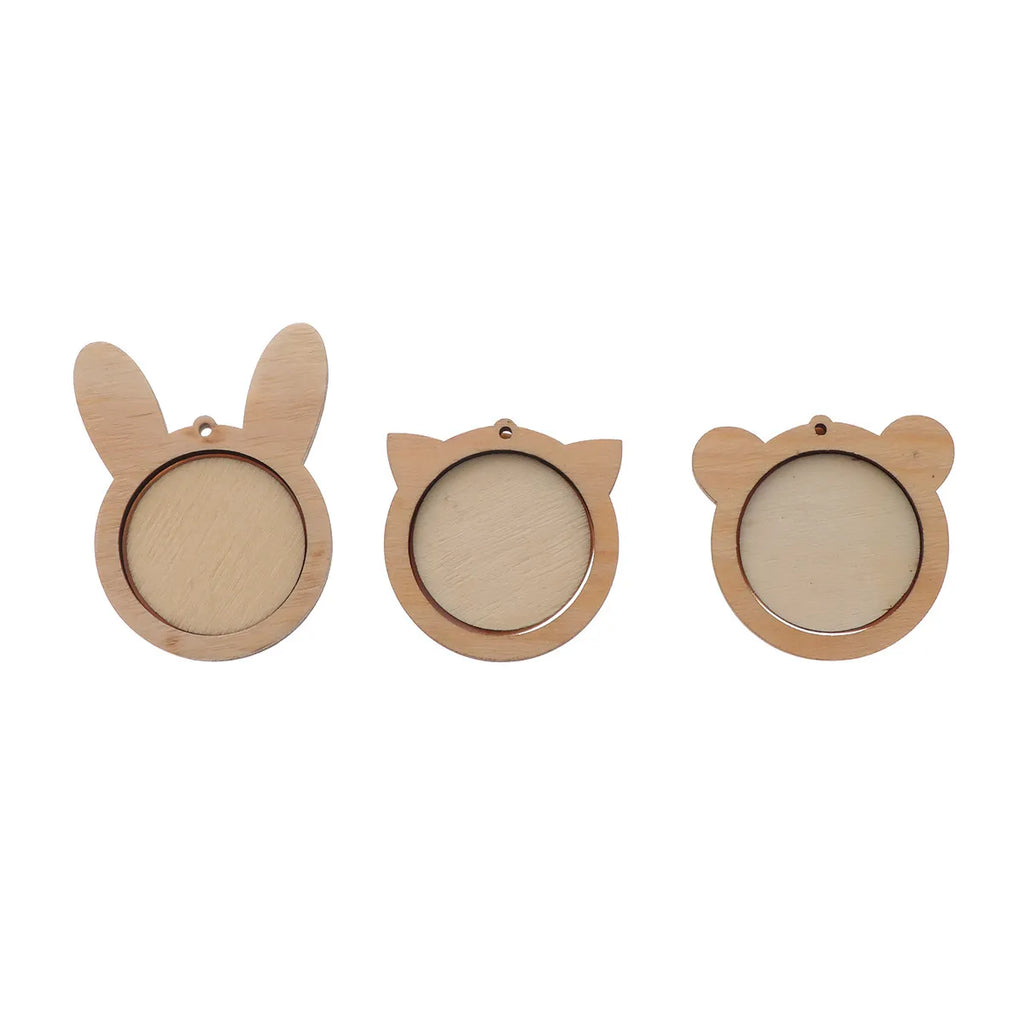 Mini Wooden Embroidery Hoops Eco-friendly Smooth Refined Wood Cross