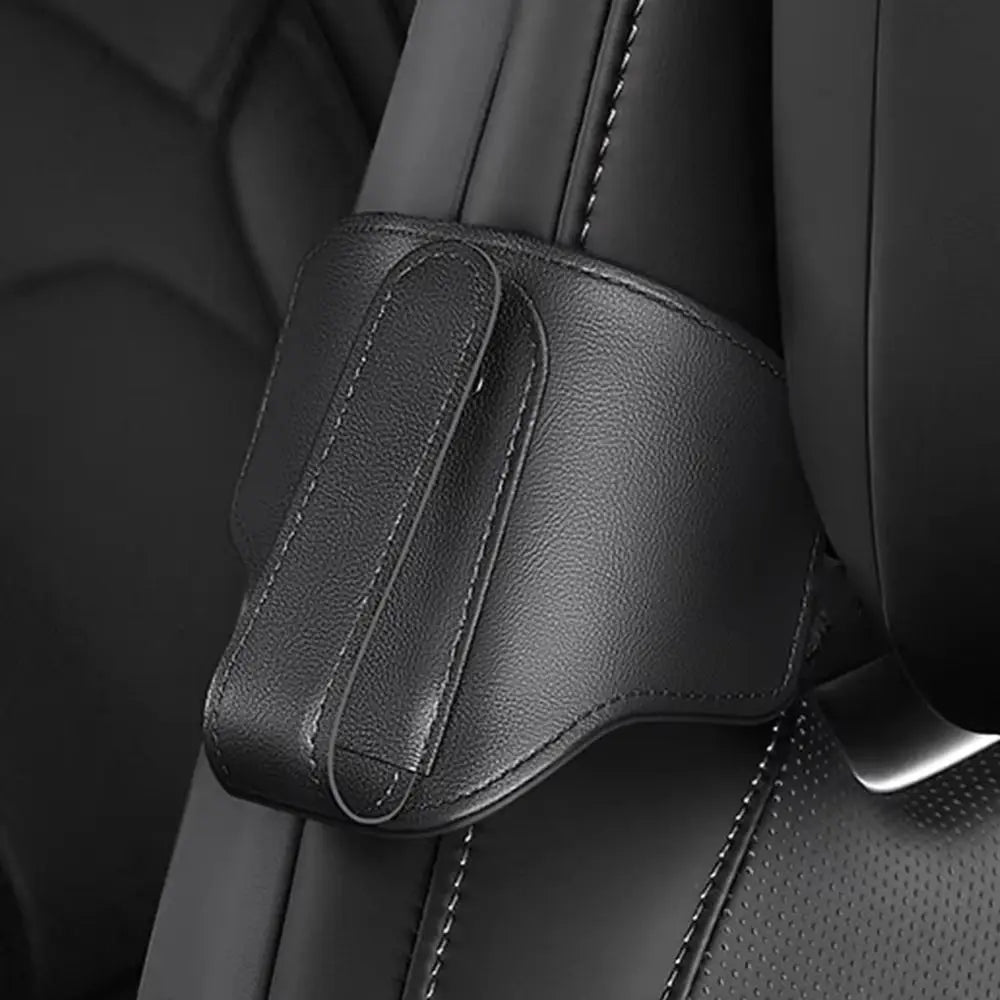 Adjustable Strap Seat Belt Adjustment Device PU Leather Avoid Noise Zpaxo
