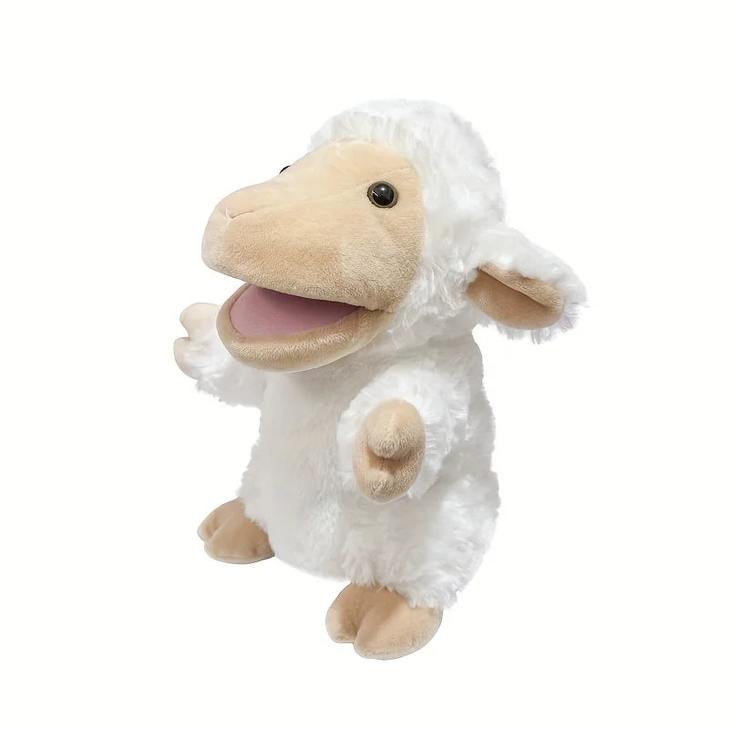 Animal Hand Puppets Kids Working Mouth Toddler Plush Toy Show Theater Zpaxo Sheep