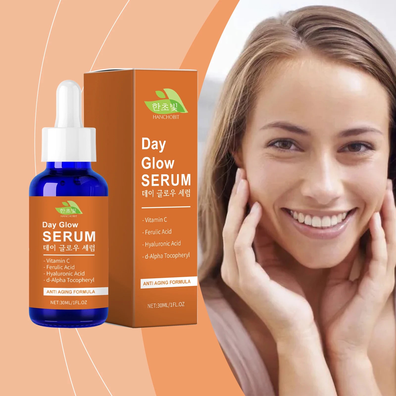 Vitamin C & Hyaluronic Acid Serum – Brighten & Hydrate Skin Face Serum Zpaxo