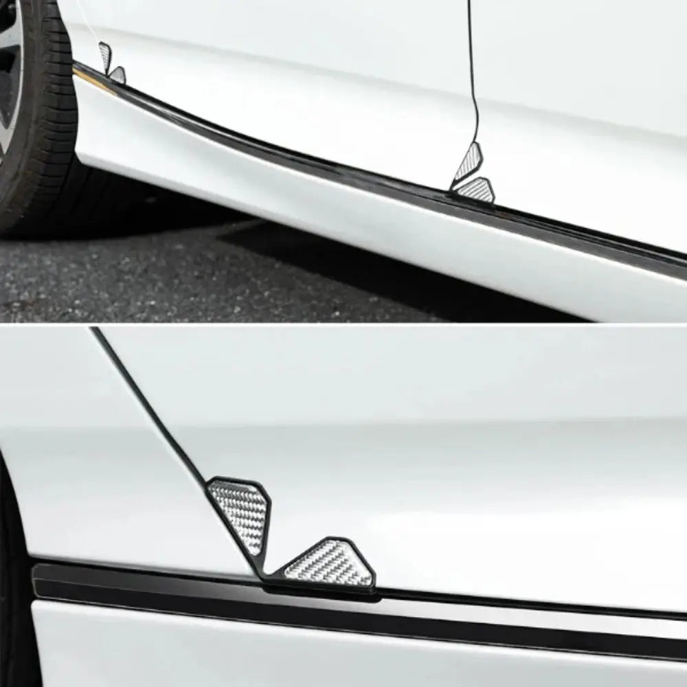 Carbon Fiber Car Door Anti-collision Stickers Thicken Sticker Soft Plastic Door Corner Anti-scratch Protection Universal Zpaxo
