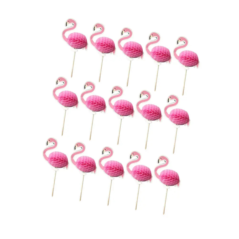 25Pcs Flamingo Cake Picks Food-Grade Safe Cake Decorating Picks Perfect for Cupcakes Cakes Cheese Dessert Party Topper Zpaxo
