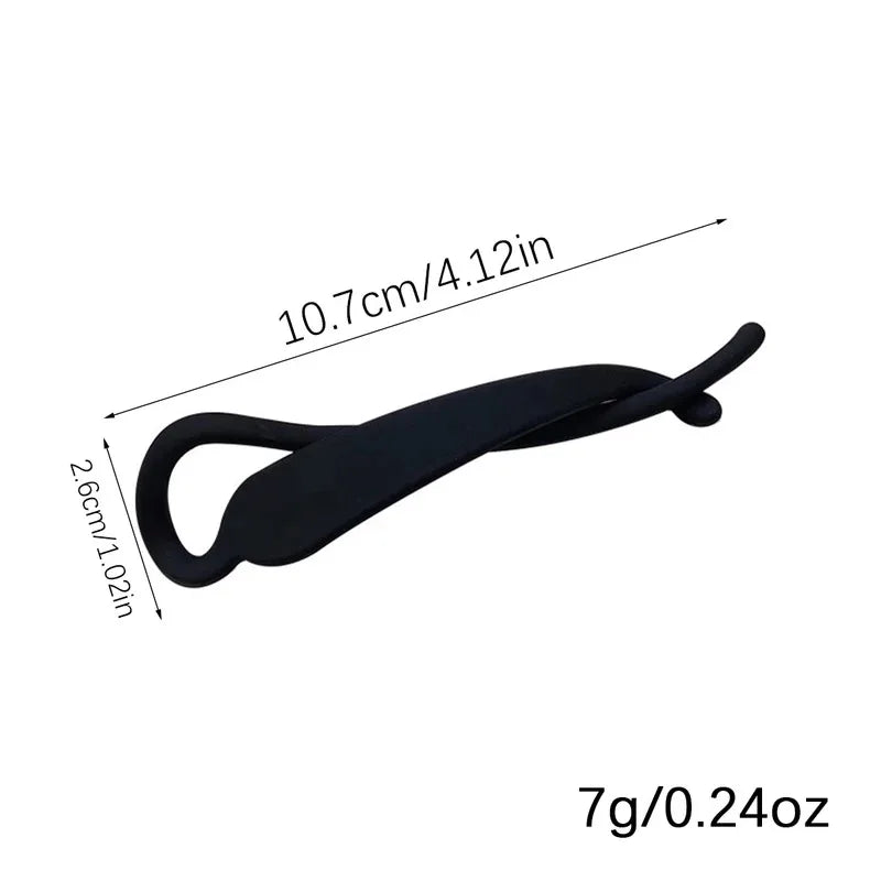 2pcs Simple Fashion Banana Clip Vertical Clip Ponytail Hair Clip Elegant Temperament Hair Accessories for Women to Wear Zpaxo