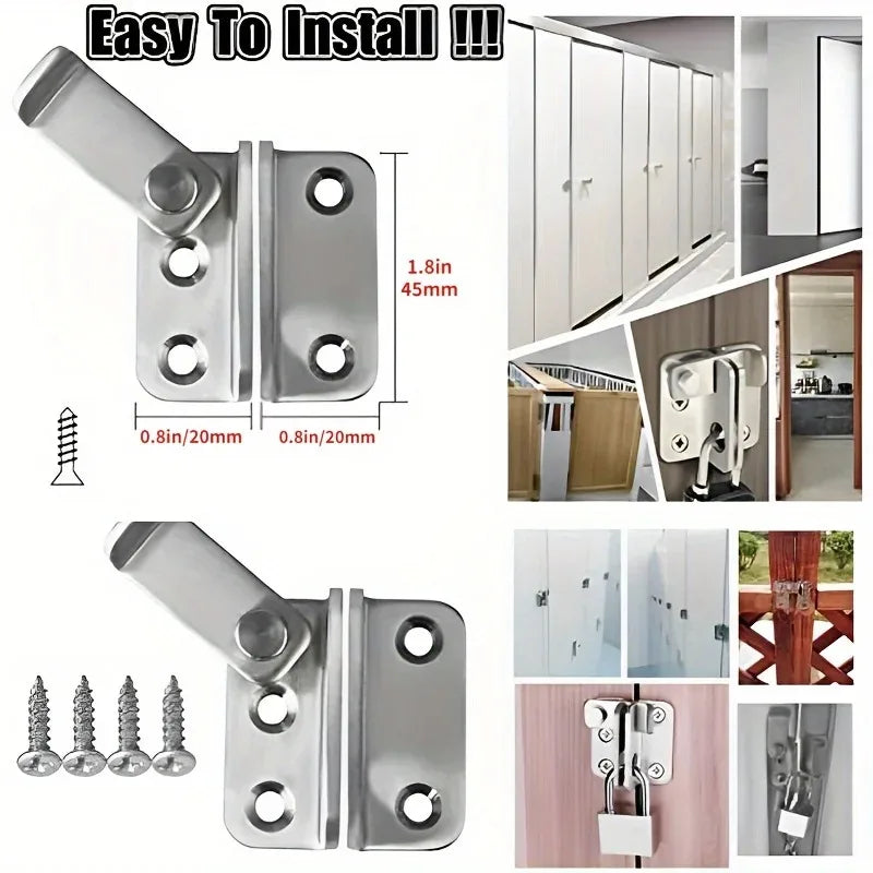 1pc Flip Latch Gate Latches Slide Bolt Latch Safety Door Lock Catch For Barn Cabinet Pet Cage Garden Bathroom Garage Window Slid Zpaxo