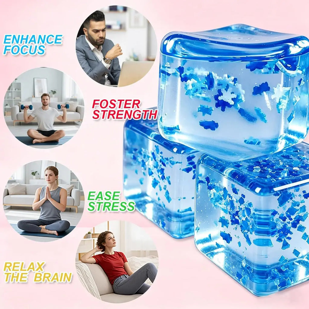 Squishy Ice Cube Stress Balls Slow Rising Soft Squeeze Ball Relief