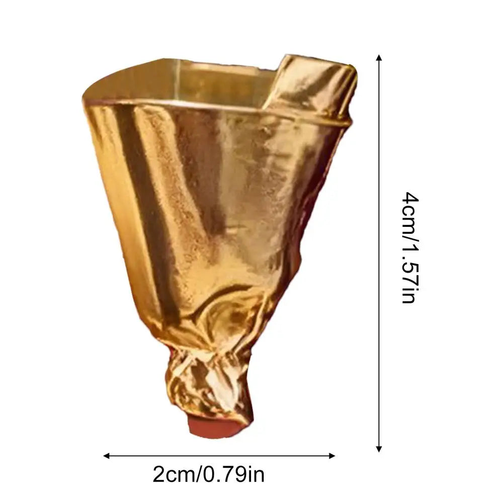 Bouquet Holder Lapel Pins Decorative Wedding Clothing Clips Cloth Flower Brooches for Wedding Party Birthday Commuting Sweater Zpaxo Gold