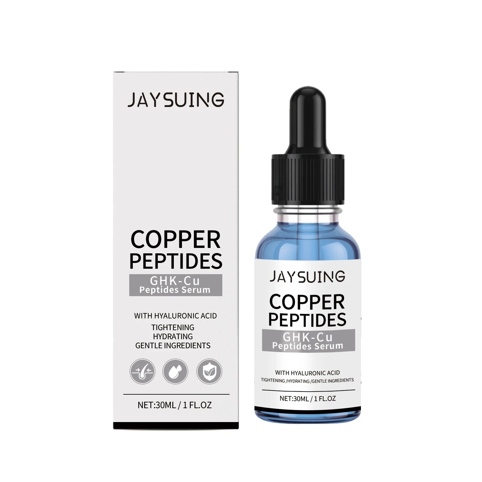 Copper Peptide Face Serum – Firming & Hyaluronic Acid Face Serum Zpaxo 30ml Boxed