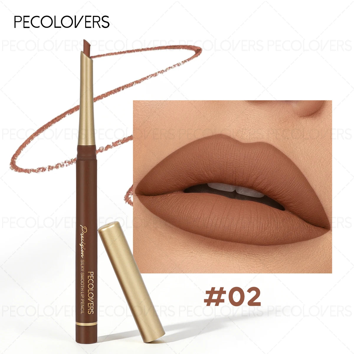 Matte Lip Liner Pencil Long Lasting Non-stick Moisturizing Formula Zpaxo 02