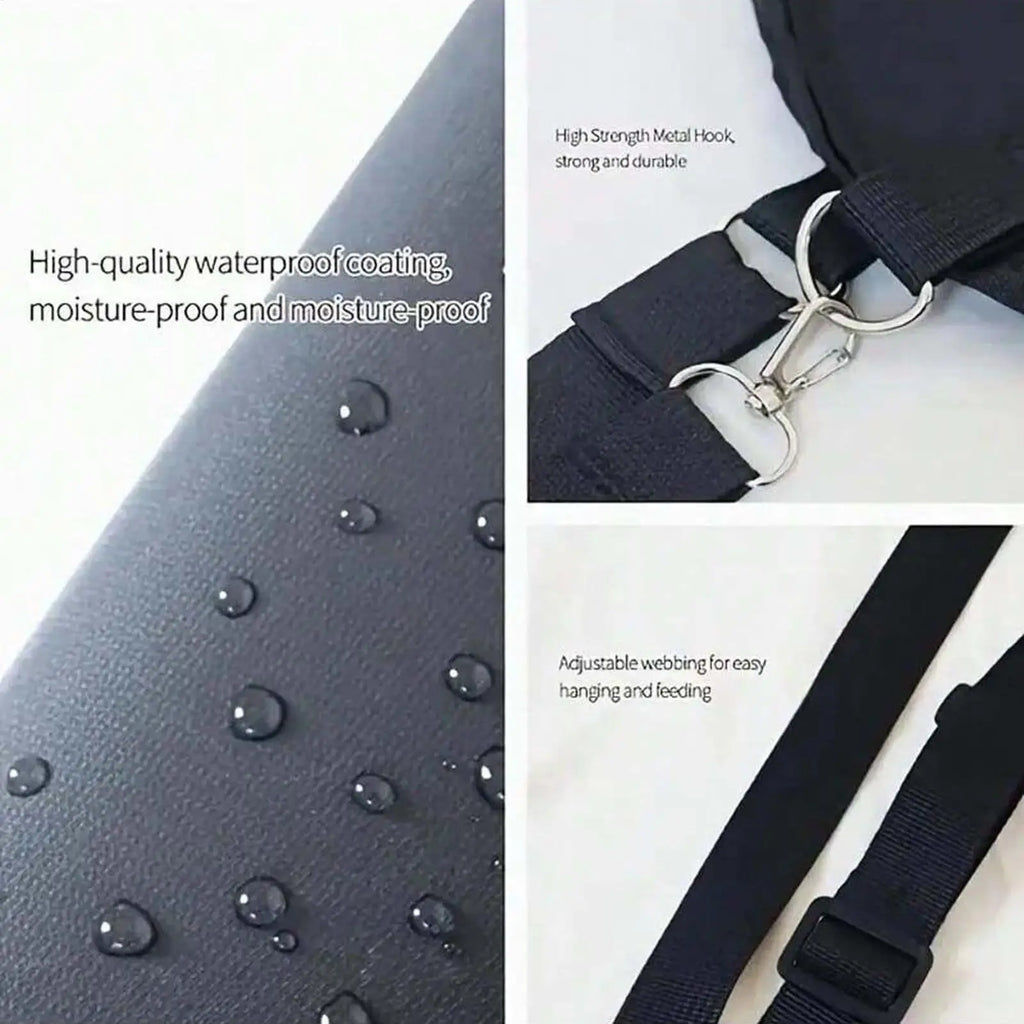 Feed Bags for Horses Feeding Net for Sheep Oxford Cloth Large Capacity Hay Bag for Goat Equestrian Stallcorral Barn Stable Zpaxo