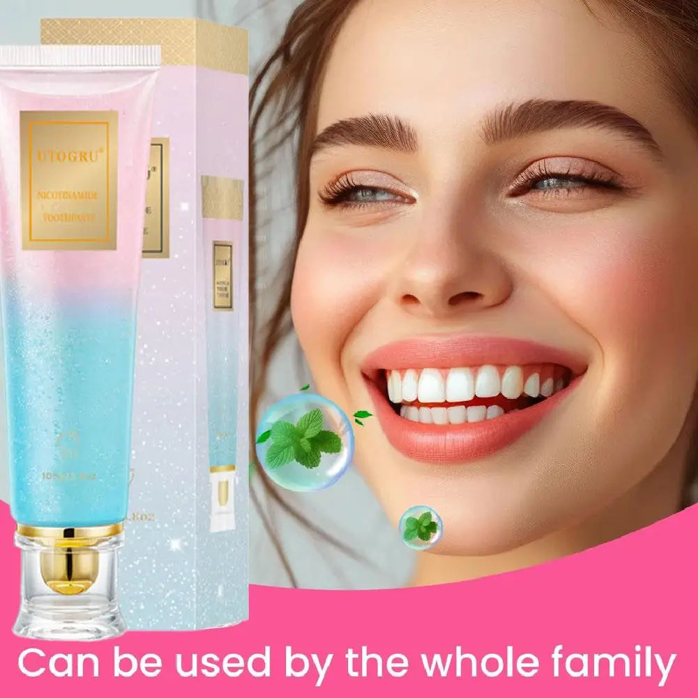 1/2/3pcs Niacinamide Whitening Toothpaste Dental Stains Removing Prevent Bad Breath Oral Cleaning Reduces Plaque Toothpaste Zpaxo