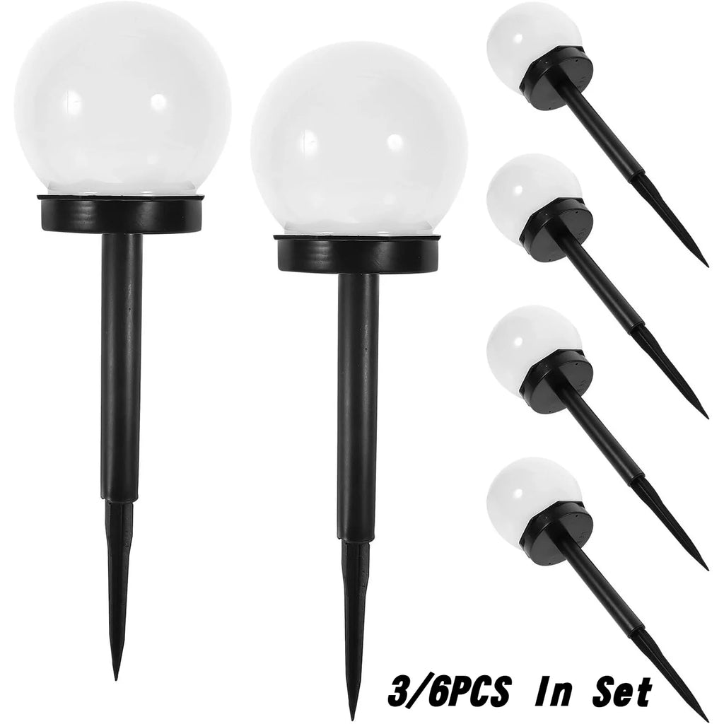 Solar LED Garden Round Ball Bulb Light Outdoor Waterproof Landscape Zpaxo