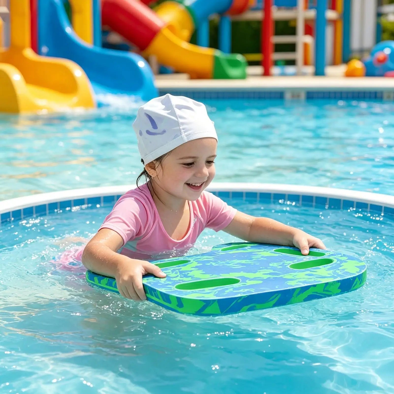 Swim Board Multi-hole Handle Kick Swimming Training Aid Beginners