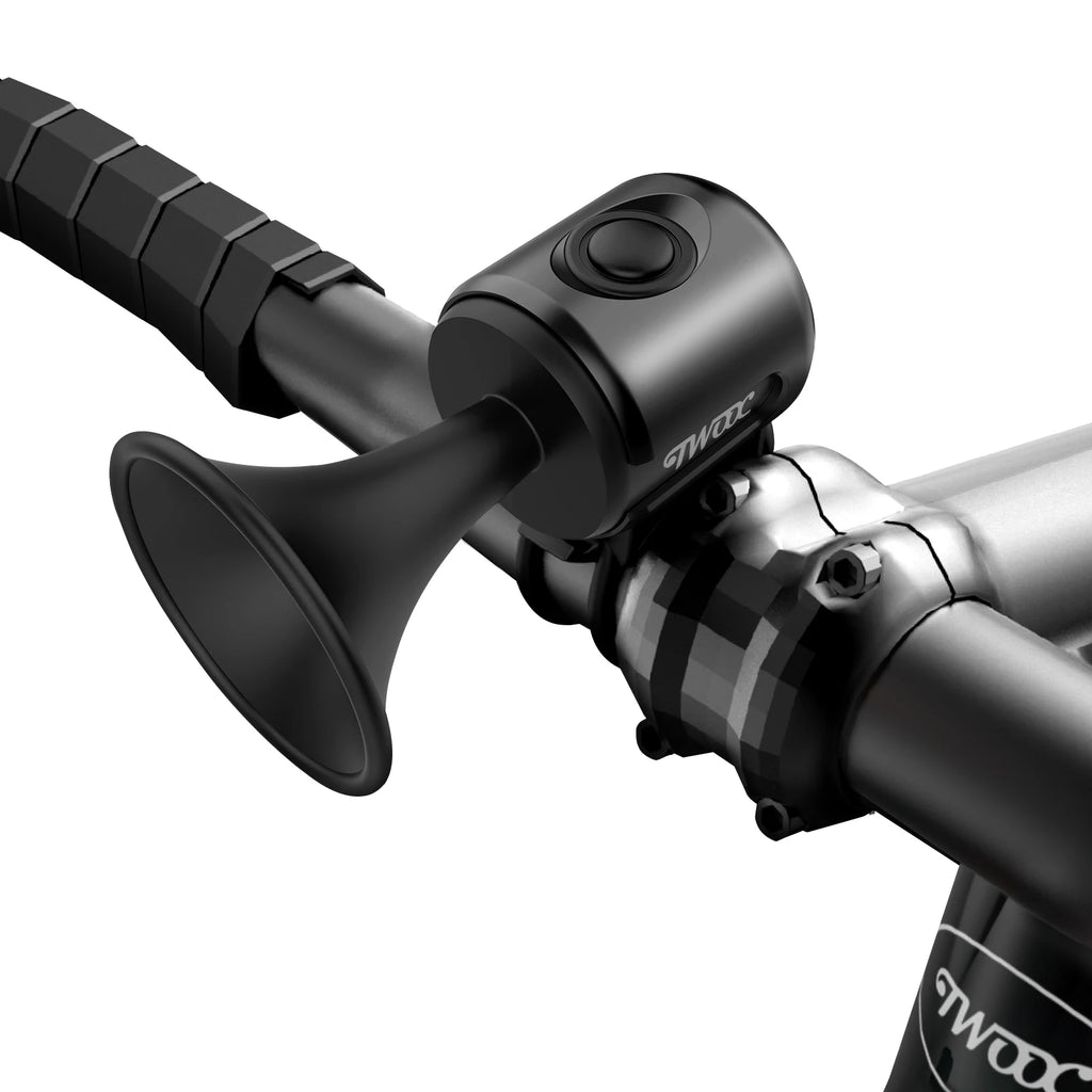 Bicycle Bell Ring Bike Electronic Loud Horn 120db Loud Safety Alarm Electric Waterproof Warning Bell Scooter Bicycle Accessories Zpaxo Black