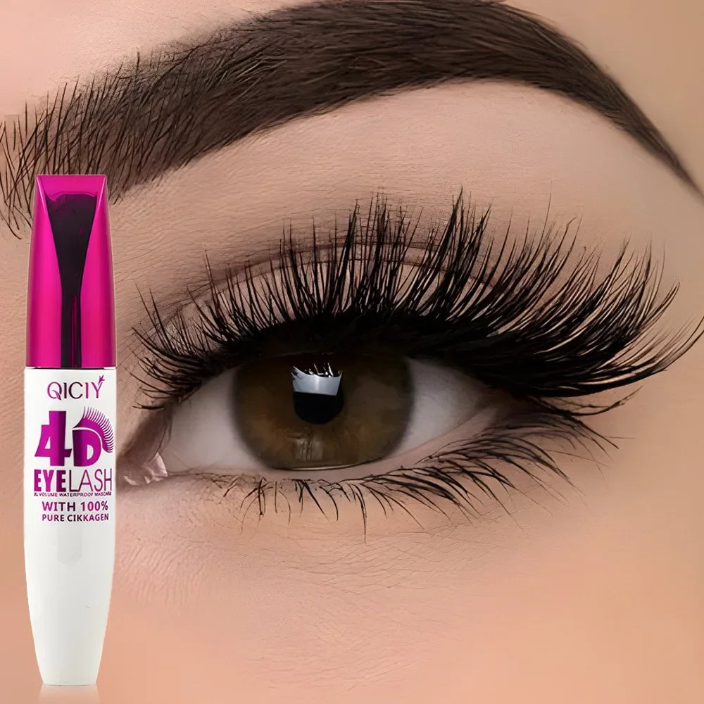4D Mascara Black Waterproof Extra Long Volume Lasting Zpaxo 4D 1Pc