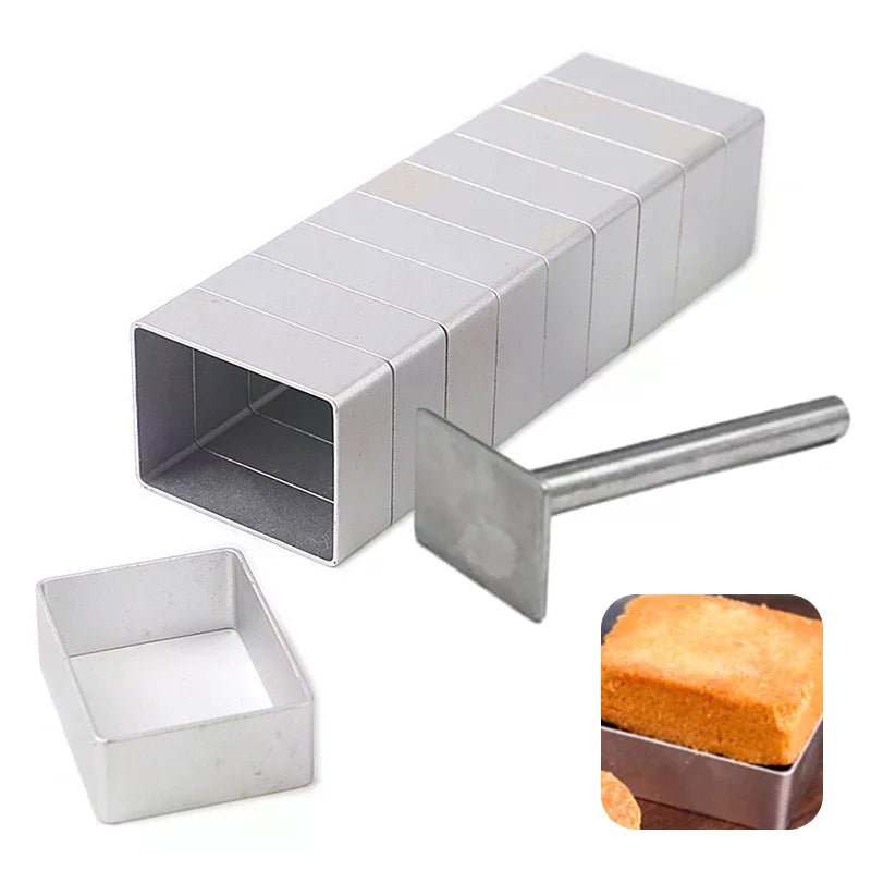 Rectangle Shape Pineapple Cake Pie Biscuit Cutter Mold Stainless Zpaxo