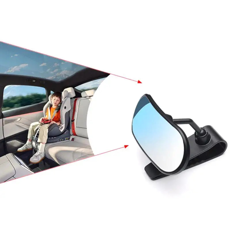 Baby Car Mirror – 360° Rotatable Wide View Safety Mirror