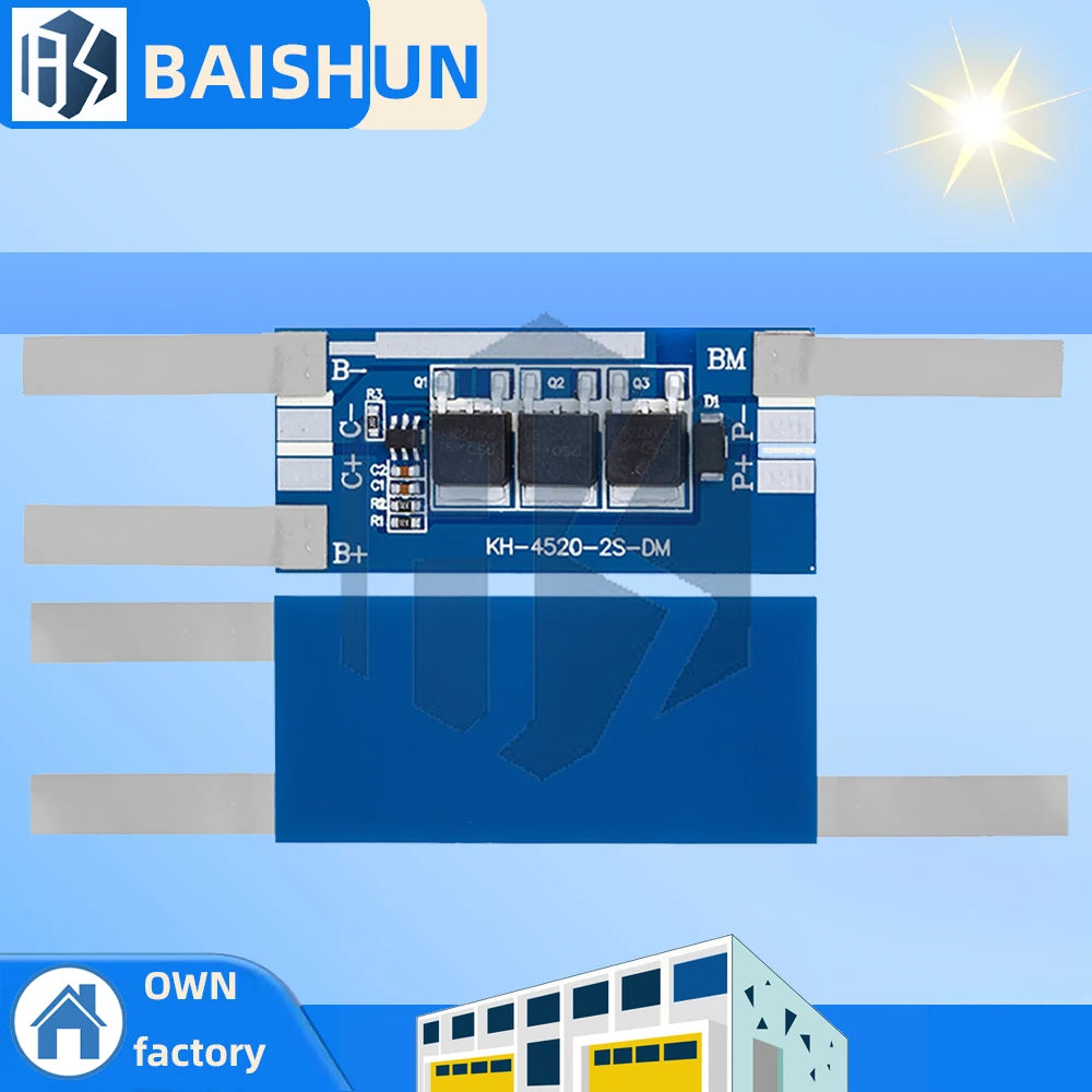 7 4V 2S Lithium Battery Protection Board 18650 26650 Polymer Cell Zpaxo 1pcs