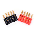 Lot Audio Speaker Screw Banana Gold Plate Plug Connector Black Red