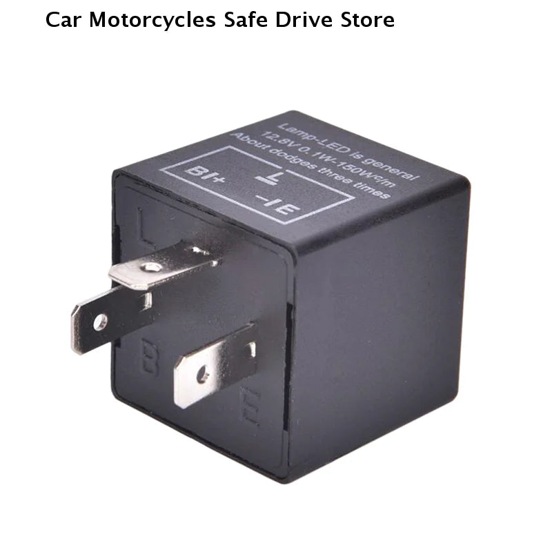 12V 3pins Car Motorcycle LED Flasher Relay Electronic Universal