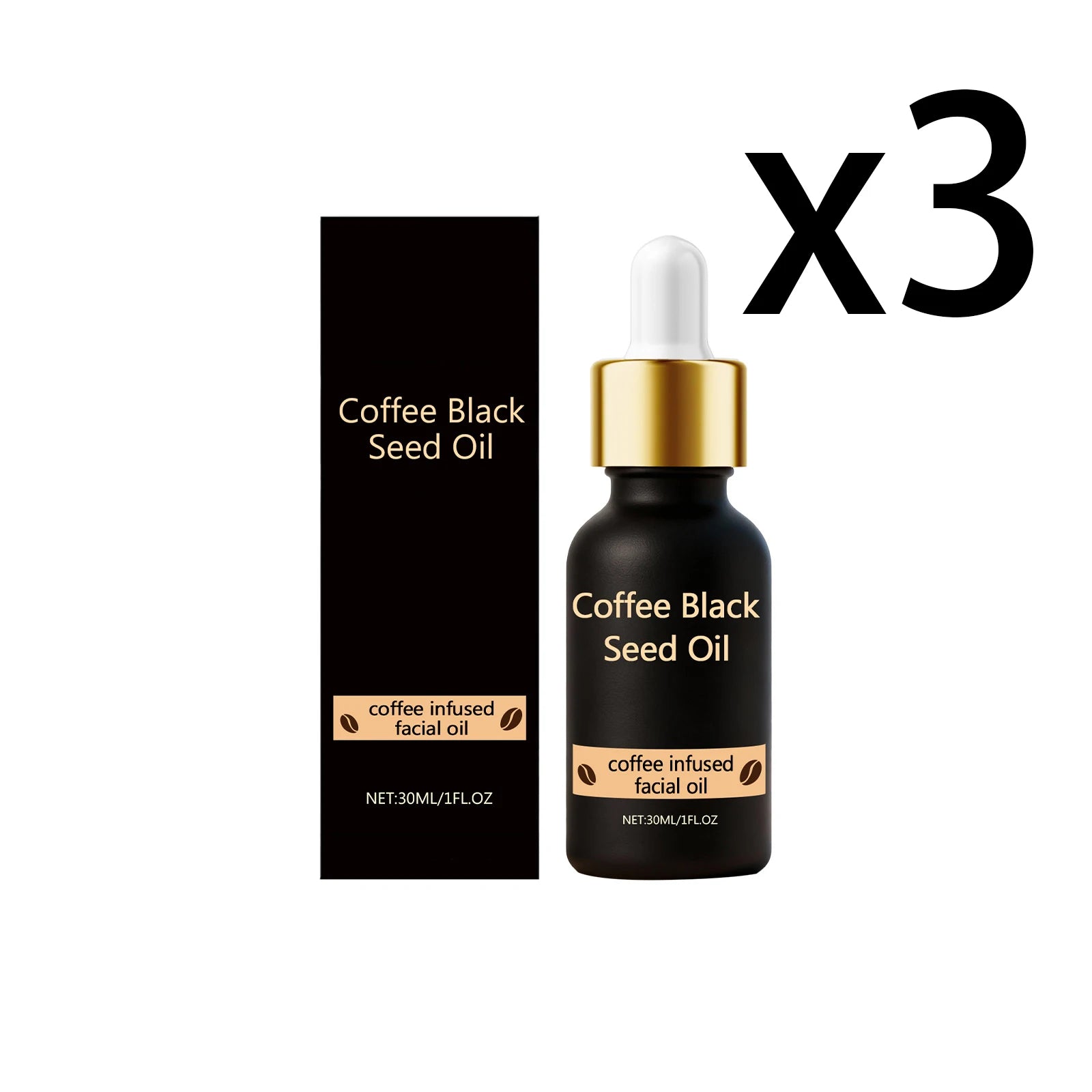 Coffee & Black Seed Facial Serum – Moisturizing Oil 30ml Facial Serum Zpaxo 2x30ml