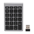 RF304 22 Keys Numeric Keypad Wireless Keyboard USB 2.4G Wireless Mini Keyboard with Receiver Zpaxo Iron Grey