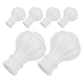 Curtain Rod End Plastic Decorative Finials Roman Drapery Window