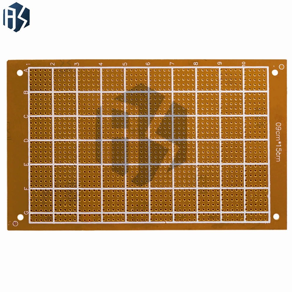 9 FR-1 Bakelite Single-sided Copper Clad PCB Yellow Prototype Board Zpaxo
