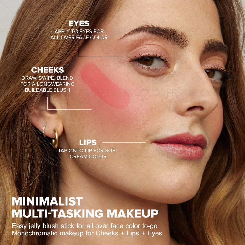 Christmas Multifunctional Jelly Blush Stick Silky Smooth Nude Makeup