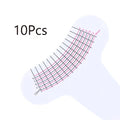 Eyelash Length Measuring Ruler Portable Eyebrow Soft Plastic Makeup Zpaxo 10pcs
