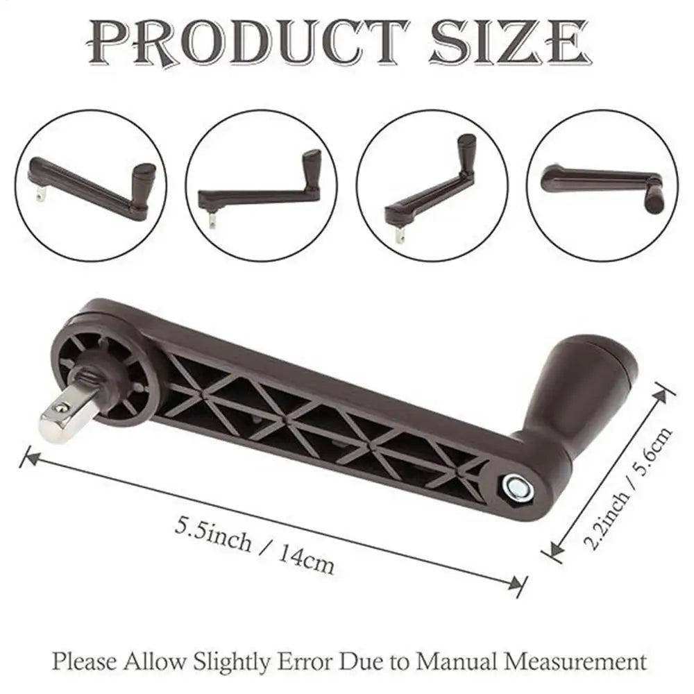 Patio Umbrella Parts Table Canopy Crank Handle Adjustable Compact
