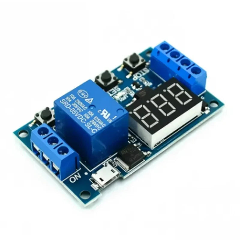 Trigger cycle timing delay switch circuit, dual MOS transistor control board replaces relay module 12 24V Zpaxo