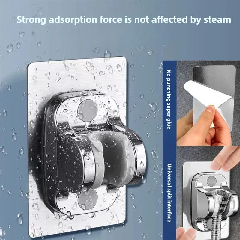 5 Modes Pressure Boost Shower Head Multifunction Adjustable Large Water Shower Nozzle Massage Bathroom Accessory Rain Shower Zpaxo silver hook