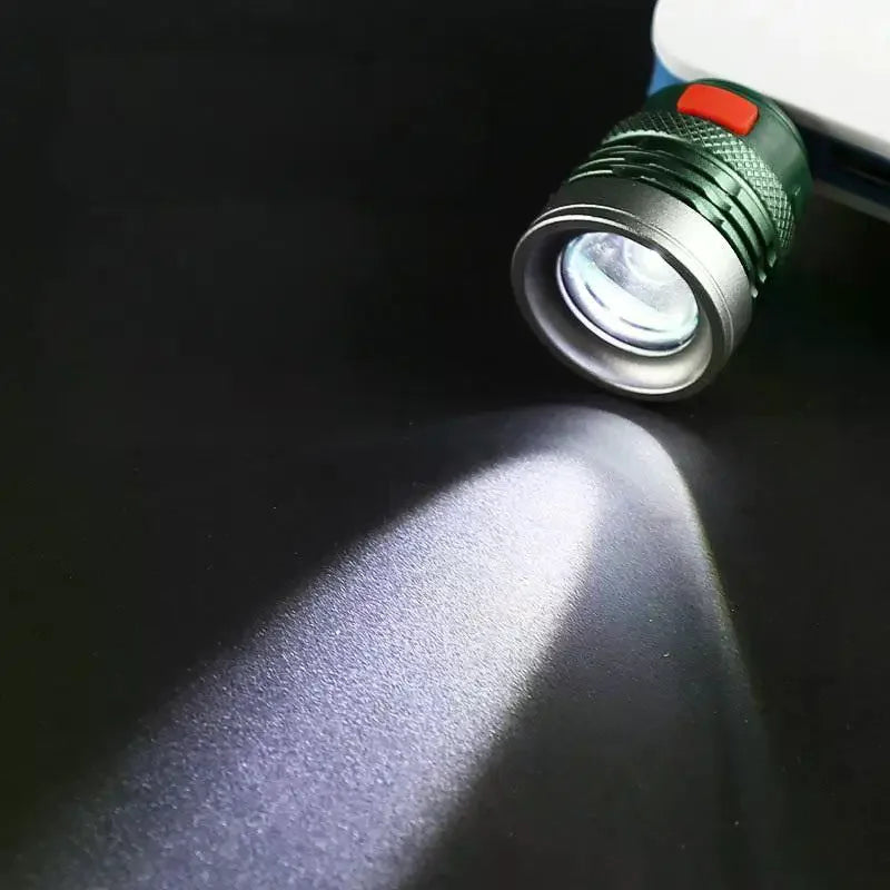 Mini Zoomable Pocket Torch Lamp USB Handy 3W Powerful LED Flashlight Max Beam Range Up To 50m Aluminium Alloy For Camping Hiking Zpaxo