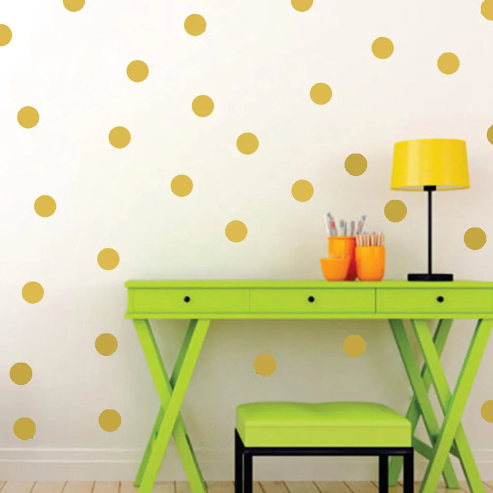 20 Dot Wall Stickers Golden Removable DIY Patterns Sticker Decoration