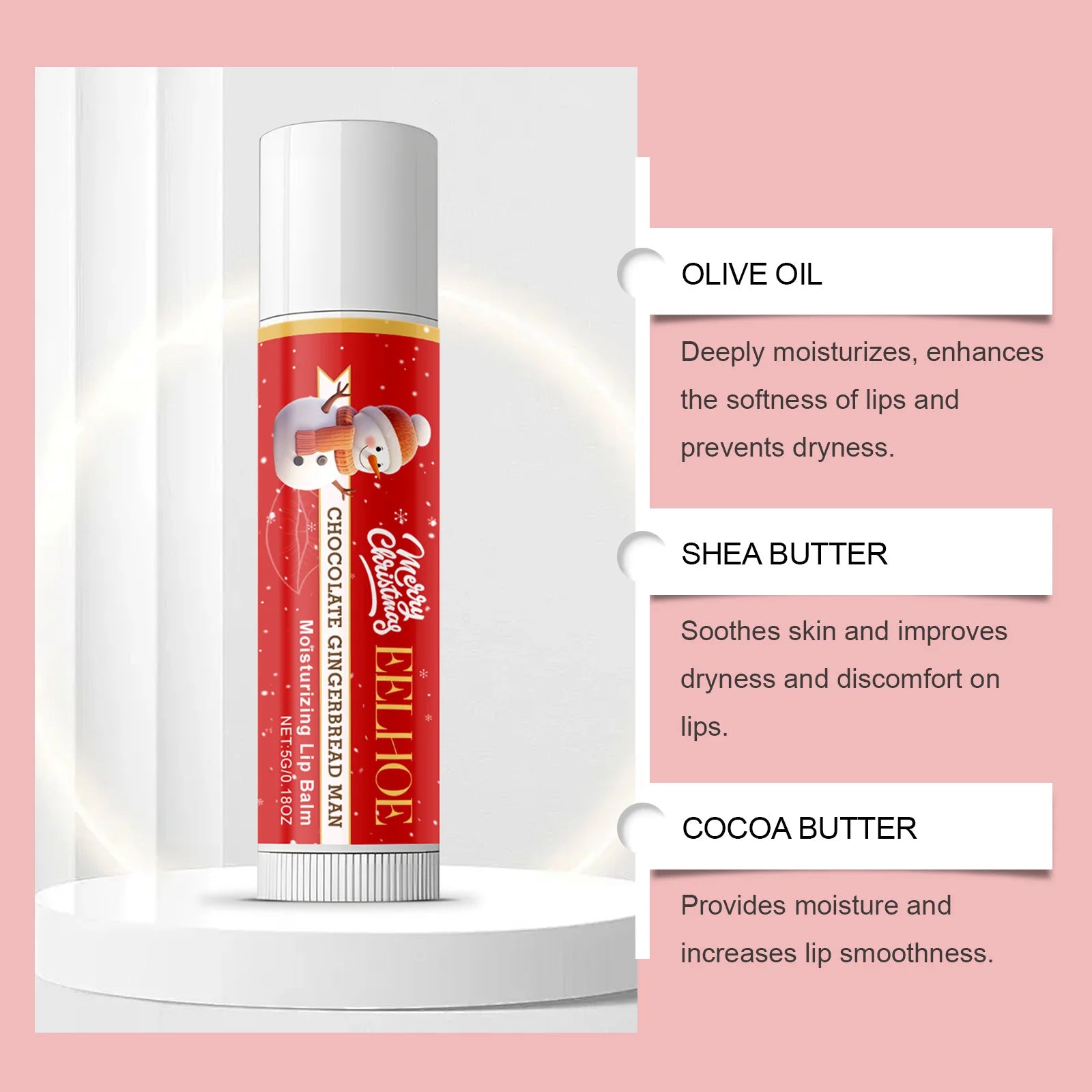 Eelhoe Christmas Lip Balm – Moisturizing & Nourishing | 5g Lip Balm Zpaxo