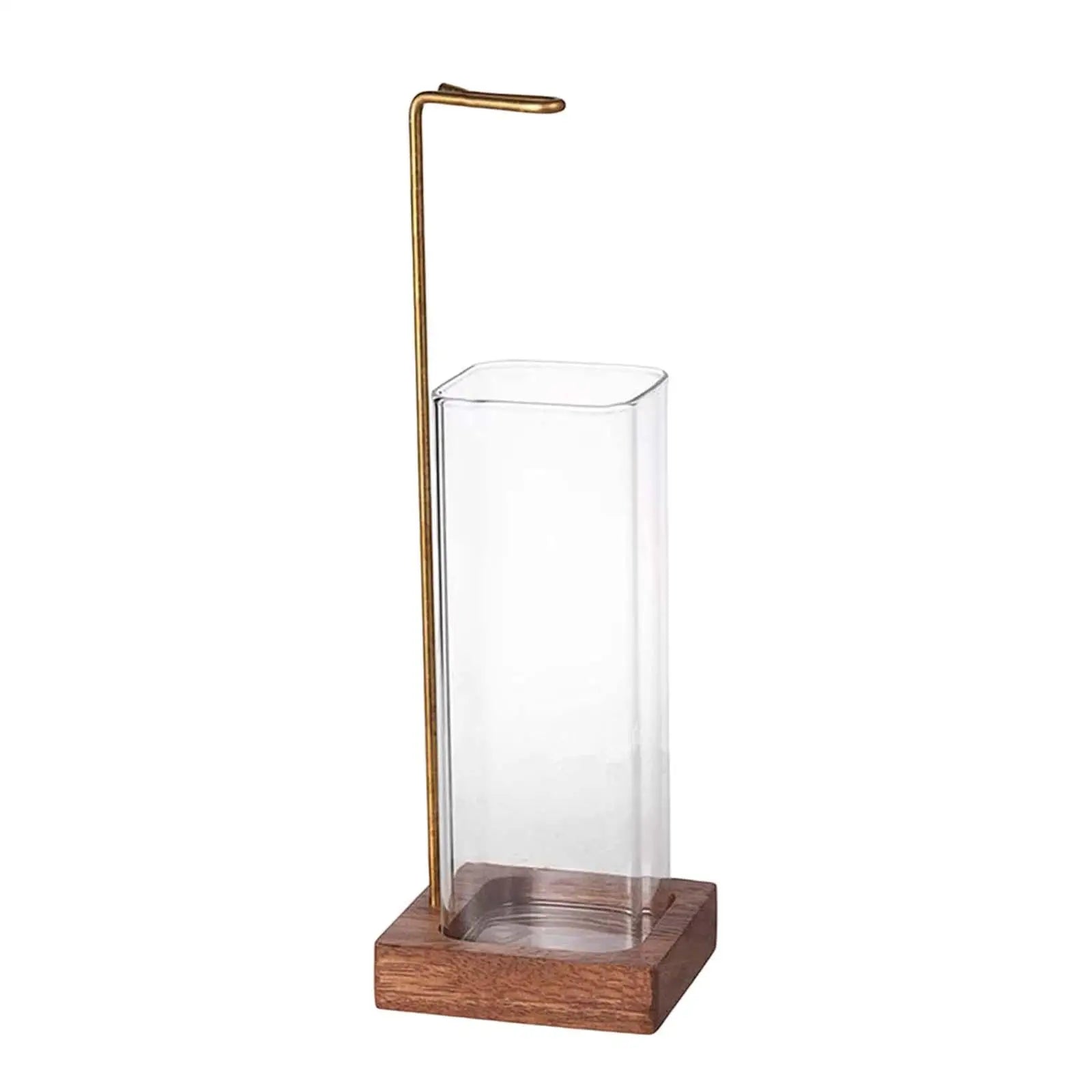 Holder Sticks Glass Catcher Ornament Upside Down Wooden Burner Zpaxo