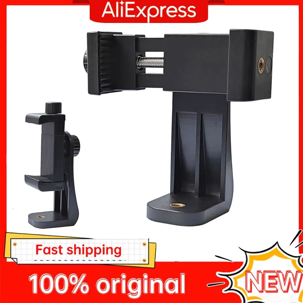 Tripod Mount Universal 360 Degree Mobile Phone Clip for 1/4" Screw Holes Cellphone Holder Desk Tripod Adapter For iPhone/Samsung Zpaxo Default Title